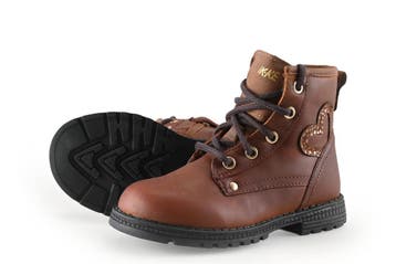 IK-KE Veterboots Meisjes in maat 26 Cognac, Kinderen en Baby's, Kinderkleding | Schoenen en Sokken, Verzenden, Jongen of Meisje