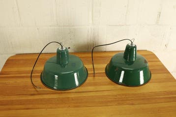 Plafondlamp (2) - OBs-2 - Emaille, Staal