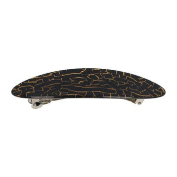 Haarspeld Patentspeld 11cm - Ovaal  – Vintage Look – Zwart