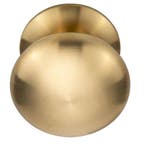 Voordeurknop BASIC LB65V Vast op Rozet PVD mat goud, Ophalen of Verzenden