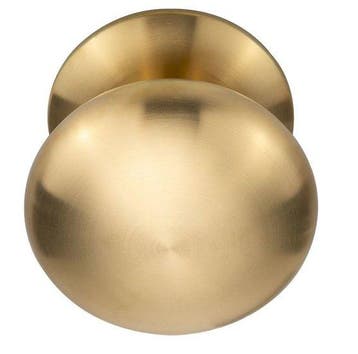 Voordeurknop BASIC LB65V Vast op Rozet PVD mat goud, Ophalen of Verzenden, Nieuw