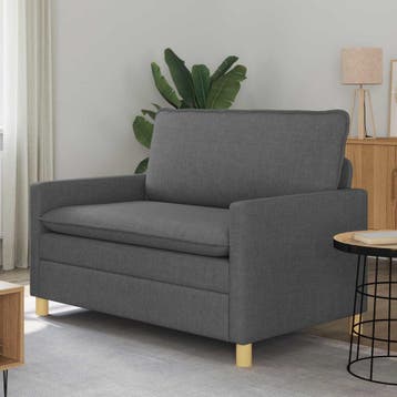 vidaXL bank / zetel Donkergrijs 126 x 81 x 87,5 cm Stof, Huis en Inrichting, Zetels | Zetels, Verzenden, Nieuw
