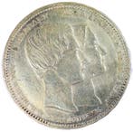 België. Leopold I – 5 Francs 1853 – Marriage of the Duke and