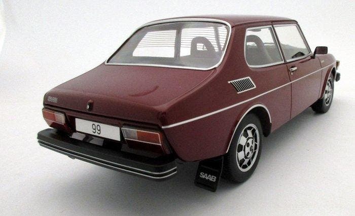SAAB 99 EMS 1977 RED - 1:18 - Modelauto - MCG - Limited, Hobby en Vrije tijd, Modelauto's | 1:5 tot 1:12