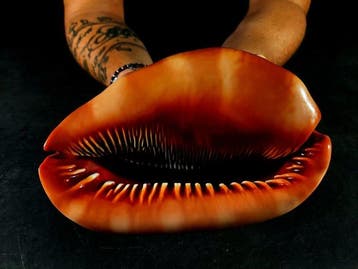 pseudocypraea Taxidermie volledige montage - Cassis rufa -, Nieuw