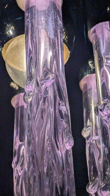 BG Linea - Kroonluchter - Muranoglas - zeldzame iriserende
