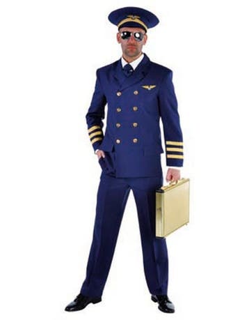 Piloot deluxe verkleed kostuum, Ophalen of Verzenden, Nieuw
