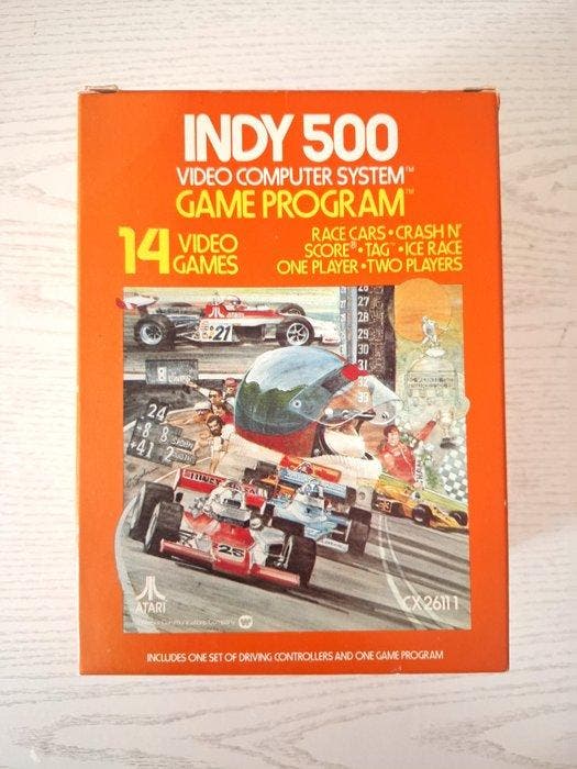 Atari - 2600 VCS - Indy 500 - Videogame - In originele, Games en Spelcomputers, Spelcomputers | Overige Accessoires