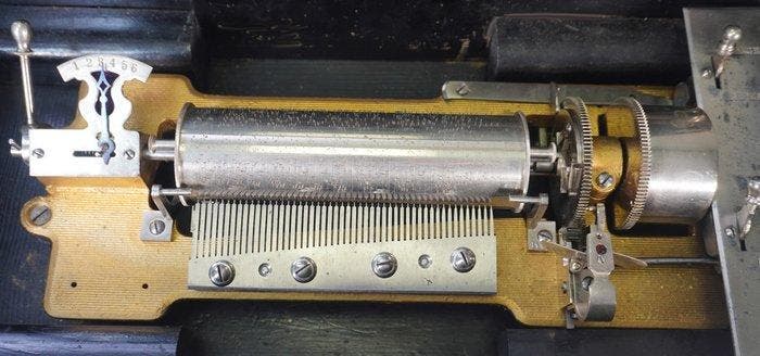 Boîte à musique - Suisse - 1850-1900 - Avec des rouleaux, Muziek en Instrumenten, Blaasinstrumenten | Blokfluiten