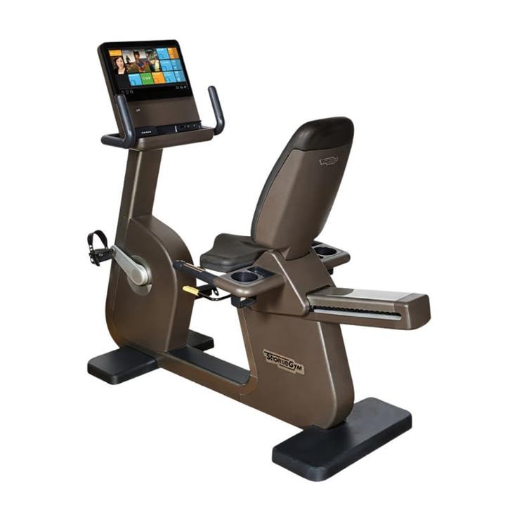 Technogym - Recline Artis Unity 3.0 - Recumbent Bike - Bruin, Sport en Fitness, Fitnessapparatuur, Nieuw, Ophalen of Verzenden