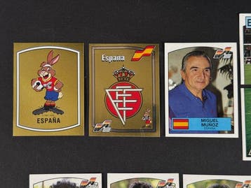 1988 Panini #126/152 Euro 88 - Espana: complete team with, Nieuw