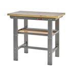 Professionele werkbank 100 cm met hardhouten blad - grijs, Doe-het-zelf en Bouw, Ophalen of Verzenden, Nieuw