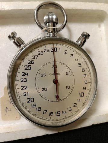 SLAVA professional stopwatch model SDS-pr 1. Vintage, 100%, Antiek en Kunst