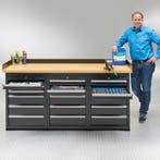 Datona Werkbank PRO met bamboe werkblad en 18 lades - 200, Ophalen of Verzenden, Nieuw