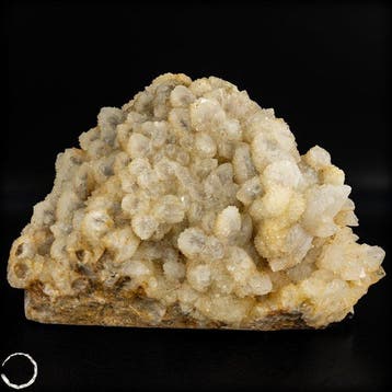 Tranche naturelle de quartz cactus sur matrice – Formation