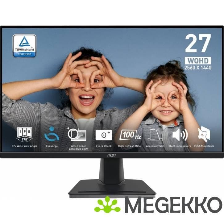 MSI Pro MP275Q 27  Quad HD 100Hz IPS monitor, Computers en Software, Overige Computers en Software, Nieuw, Verzenden