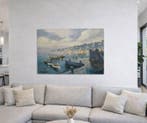 Italiaanse school (XX) - Veduta costiera - napoli, Antiek en Kunst, Kunst | Schilderijen | Klassiek