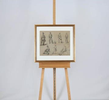 Willem Hendrik van der Nat (1864–1929) - Studies van man, Antiek en Kunst