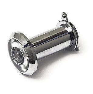 DX Deurspion messing verchroomd 200°, Doe-het-zelf en Bouw, Deuren en Vliegenramen, Nieuw