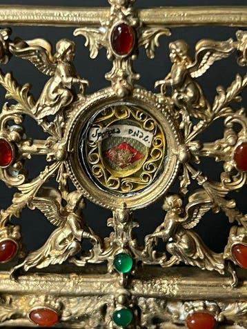 Reliekhouder - Legering - 1800-1850 - Uit de spons van Onze