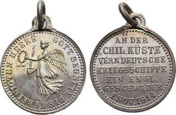 Ar-siegespfennig 1914 Eerste wereldoorlog, Verzenden