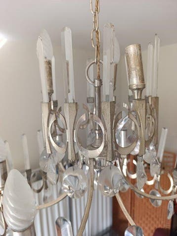 Gaetano Sciolari - Lustre - Acier
