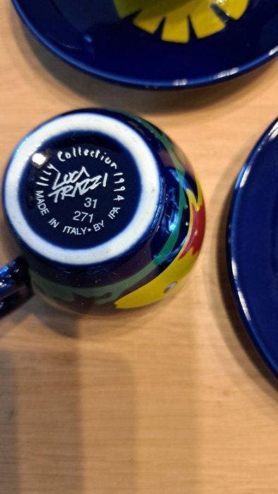 illy caffè - Luca Trazzi - Koffieservies (6) - Trazzine -, Antiquités & Art, Antiquités | Meubles | Tables