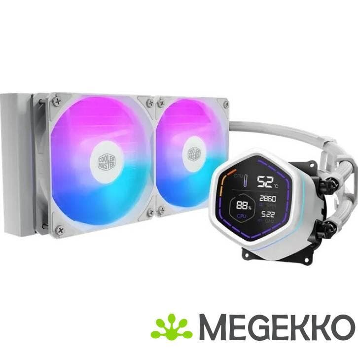 Cooler Master MasterLiquid Core Nex Digital 240 White ARGB, Informatique & Logiciels, Refroidisseurs d'ordinateur, Envoi