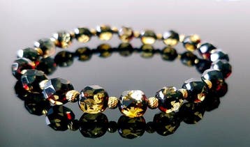 Amber Zeldzame natuurlijke Baltische barnsteen armband -