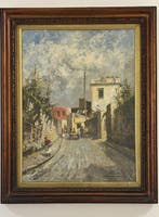 Scuola italiana (XX), firmato V. Canino - Scorcio di un
