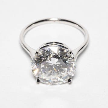 Bague de fiançailles - 18 carats Or blanc - 7.10ct. tw.