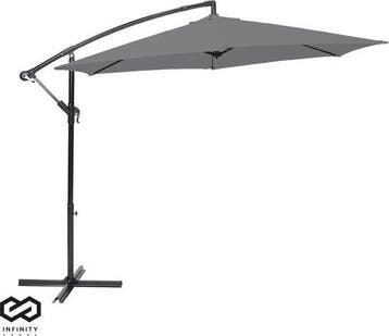 2dekans | Infinity Goods Zweefparasol - 300CM - Incl., Ophalen of Verzenden, Nieuw