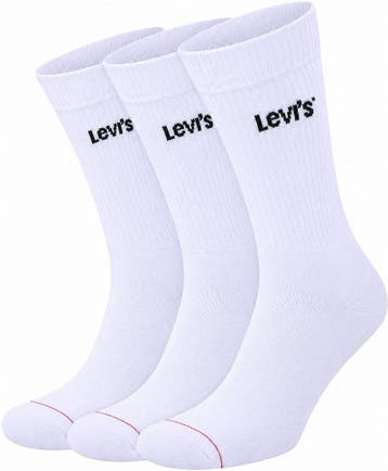 Levis 3-pack Sportswear Sokken Wit maat Maat 39 t/m 42 Heren, Kleding | Heren, Levi's, Verzenden, Wit, Nieuw