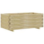 vidaXL Plantenbak verhoogd rechthoekig 100x50x40 cm hout, Verzenden, Nieuw