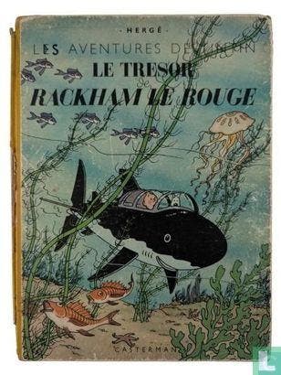 Kuifje - Le tresor de rackham le rouge - 1946, Boeken, Stripverhalen, Eén stripboek, Verzenden, Gelezen, Remi, Georges.