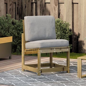 vidaXL Tuinstoel 50,5x55x77 cm geïmpregneerd grenenhout, Verzenden, Nieuw