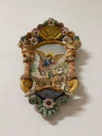 Wijwatervat - 20e eeuw - Sint-Michiel de Aartsengel - 25 cm, Antiek en Kunst