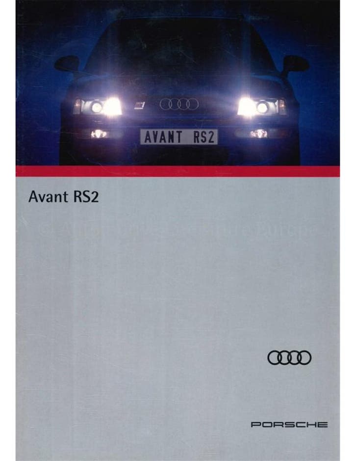 1993 AUDI RS2 AVANT BROCHURE DUITS, Boeken, Auto's | Folders en Tijdschriften