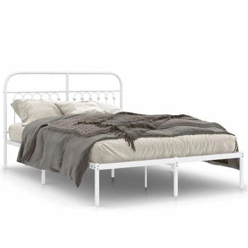 Bedframe 140x200 wit | Retour deal | -35% knaller, Verzenden, Tweepersoons, 140 cm, Zo goed als nieuw