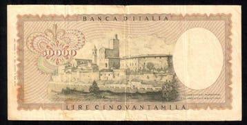 Italië. 50000 Lire 03/07/1967 R2 (Molto Rara) (Zonder, Timbres & Monnaies