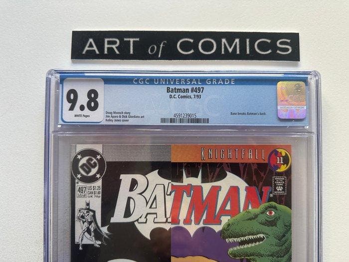 Batman #497 - CGC 9.8 - Bane Breaks Batmans Back - 1 Graded, Livres, BD | Comics