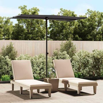 vidaXL Parasol met aluminium paal 180x110 cm, Verzenden, Nieuw