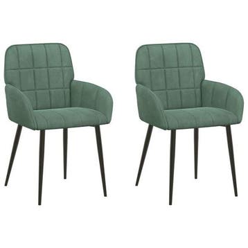 Lot 2 chaises velours -46%, jusqua epuisement, Verzenden, Modern