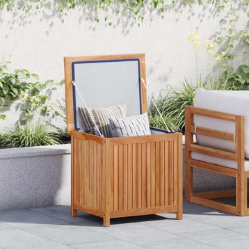 vidaXL Opbergbox 60x50x58 cm massief teakhout, Tuin en Terras, Verzenden, Nieuw