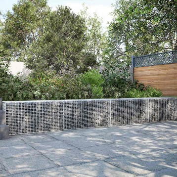 vidaXL Gabion met 3,5 mm Draad en 5x2,5 cm Gaas 350x20x50 cm, Tuin en Terras, Verzenden, Nieuw