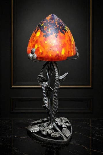 Lampe de table - Fer, Verre