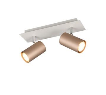 Trio MARLEY plafondspot | GU10 Fitting | koffie | 30 x 9 cm, Verzenden