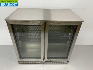 RVS Backbar Barkoeling Glazen klapdeuren 218 liter 90 cm, Ophalen of Verzenden, Nieuw in verpakking
