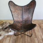 Kare Design - Stoel - Butterfly stoel (3107) - Leder, Metaal, Antiek en Kunst