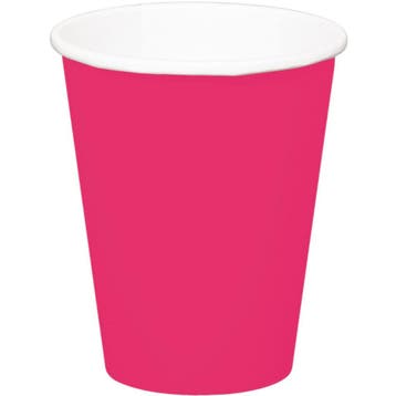 Fuchsia Bekers Karton 350ml 8st, Verzenden